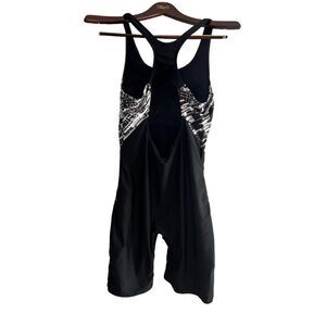 Women's Unbranded Swimsuit XL Black White